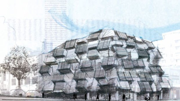 An artist's impression of the Swanston Street building after the makeover.