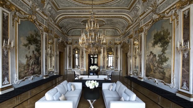 Luxury: Aman Canal Grande Venice's Piano Nobile Lounge.