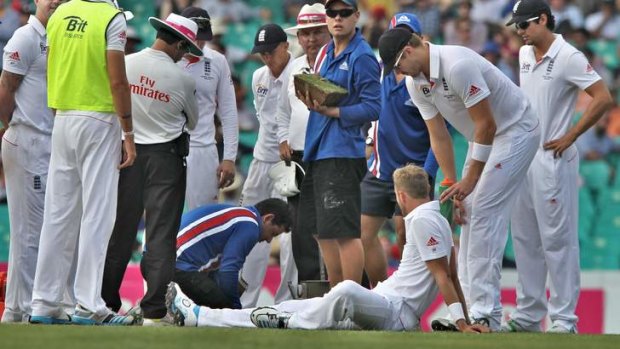 What next? England hope a change of dirt in the bowlers' run-up area might better help them come to grips with Australia.