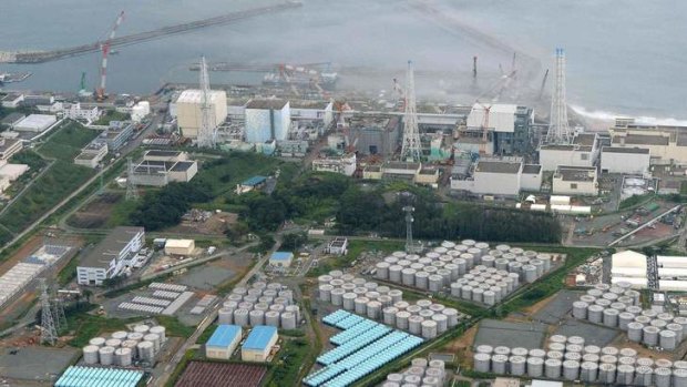 Long list of setbacks: the Fukushima nuclear power plant, with contaminated water storage tanks at bottom.