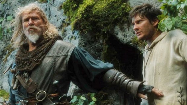 The dude, and the kid: Jeff Bridges and Ben Barnes in <i>Seventh Son</i> - Hollywood's latest big-budget fantasy. 