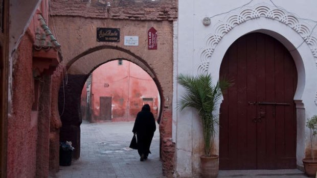 The Mellah (Jewish quarter), in Marrakesh, Morocco.