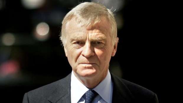 Former formula one boss Max Mosley in 2008.