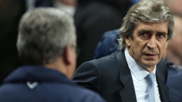 Second best on the day: Manchester City manager Manuel Pellegrini.