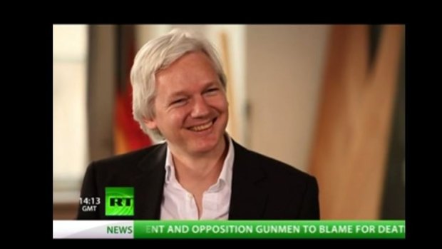 Julian Assange on Russia-owned network RT.