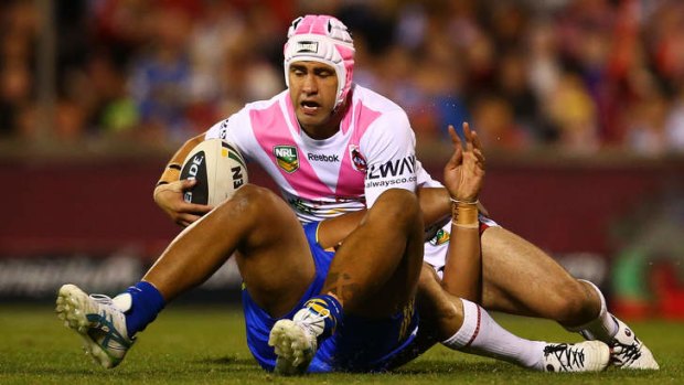 On the move: Dragons five-eighth Jamie Soward comes up against Penrith for the first time since he signed a deal to join the Panthers next season.