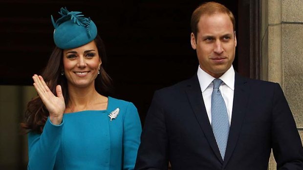 Royal enthusiasm: The Duke and Duchess of Cambridge, William and Kate.