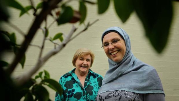 Not always popular with Muslims ... Jamila Hussain, left, and Slima Ihram like to speak out on Islamic issues.