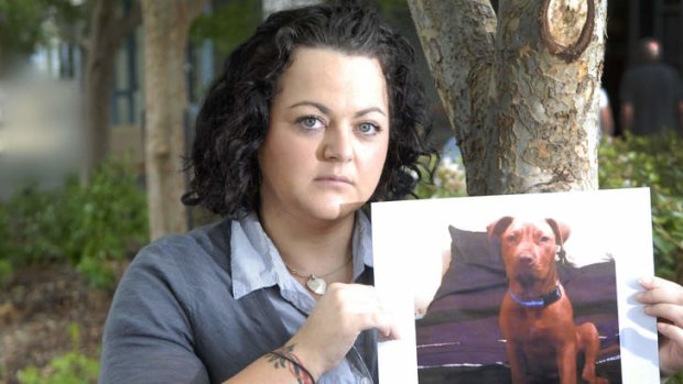 Hopeful: Jade Applebee has been granted leave to appeal Monash Council's decision that her pet is an American Pitbull Terrier and should be destroyed.