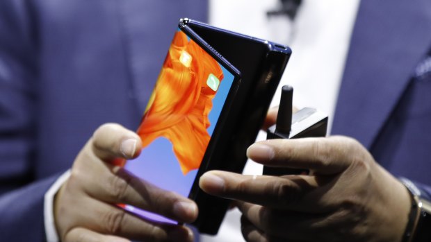 Huawei's new Mate X foldable 5G smartphone.