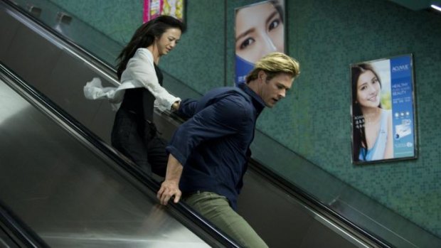 Hacker: Chris Hemsworth crosses geek with action hero in <em>Blackhat</em>.
