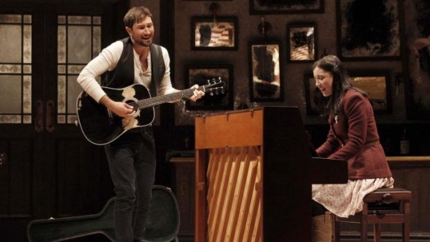 Winners: Tom Parsons and Madeleine Jones in the Melbourne production of <i>Once The Musical</i>.