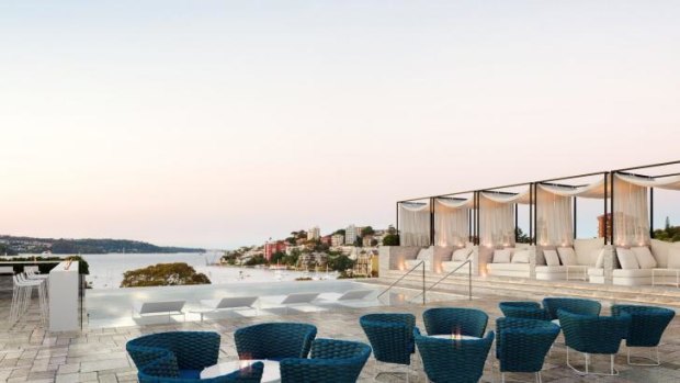 Dream date: The InterContinental Sydney Double Bay's rooftop bar.