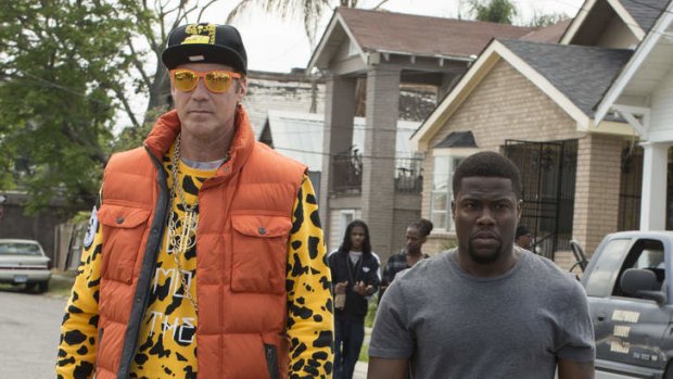 Will Ferrell and Kevin Hart star in <i>Get Hard</i>.