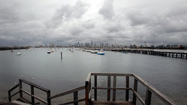 Melbourne gloom ... But forecasters say we've had a hotter-than-usual summer.