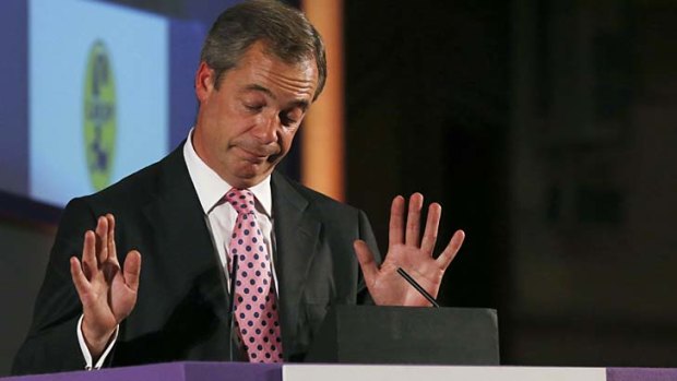 The leader of the UK Independence Party (UKIP), Nigel Farage.