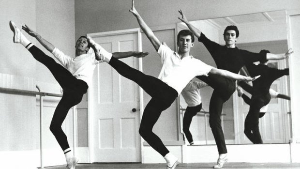 Colin Peasley (left) rehearsing in 1964.