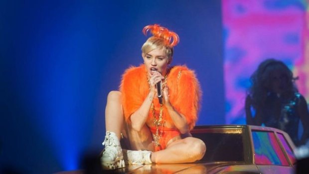 Miley Cyrus rocked the Perth Arena Thursday night.