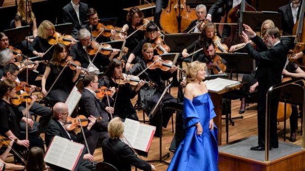Renee Fleming performing with the Melbourne Symphony Orchestra, conducted by Sir Andrew Davis.