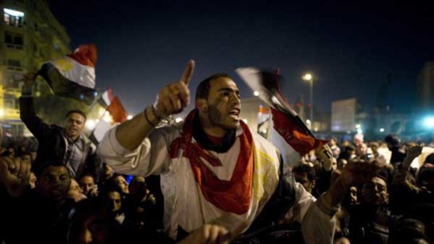 News of the regime collapse sparked wild celebrations and joyous chants from the protesters in Cairo's Tahrir Square.