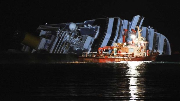 Environmental concerns &#8230; Costa Concordia lies off Giglio.