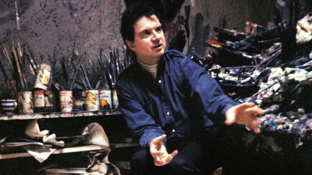 From mess to masterpiece … Bacon in his “chaotic” London studio in 1967.
