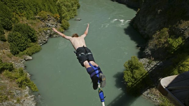 Bungy jumping.