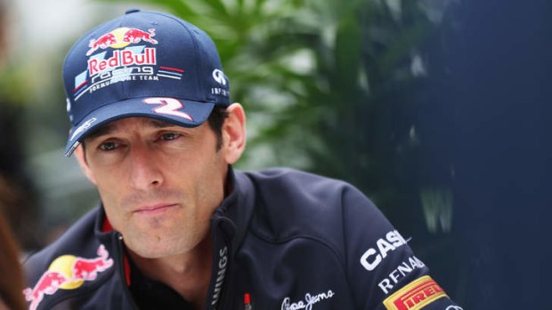 Driven: Mark Webber of Red Bull Racing.
