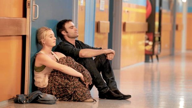 Asher Keddie (left) and Matthew Le Nevez in Offspring, which is nominated for Best Aussie Drama.