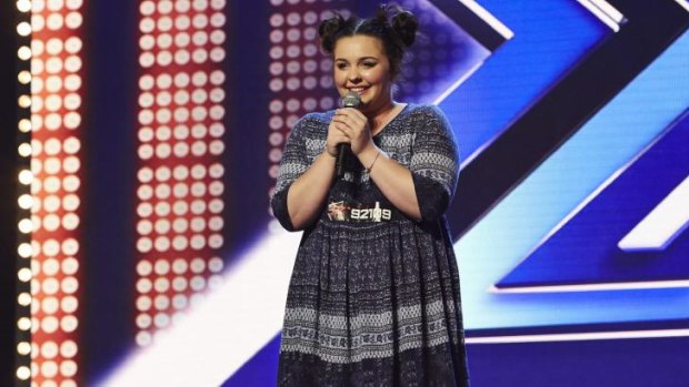 Hopeful: Lake Macquarie teenager Codi Kay auditions for <i>X-Factor</i>. 
