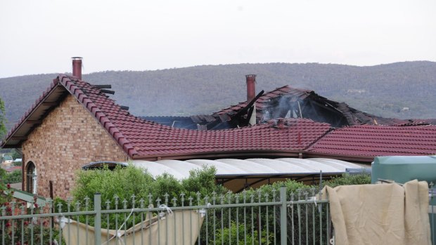A house fire on Delmar Crescent in Queanbeyan destroyed the top floor of the two-storey home and has caused at least $500,000 worth of damage.