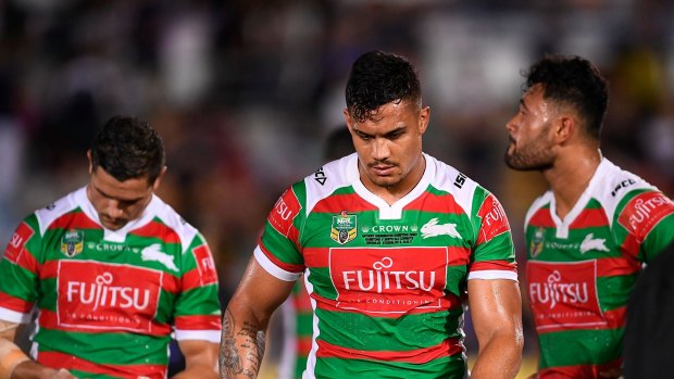 Despite their loss Anthony Cherrington of the Rabbitohs was rapt to play in the NRL again.