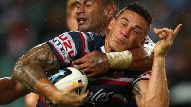 Strong return: Sonny Bill Wiliams of the Roosters.