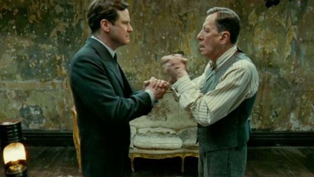 colin firth & geoffrey rush in the kings speech (2010)