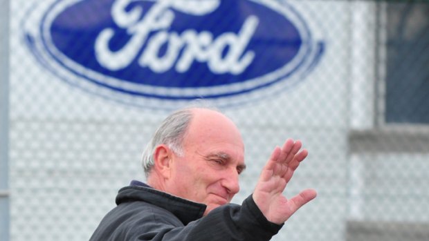 A Ford worker yesterday.