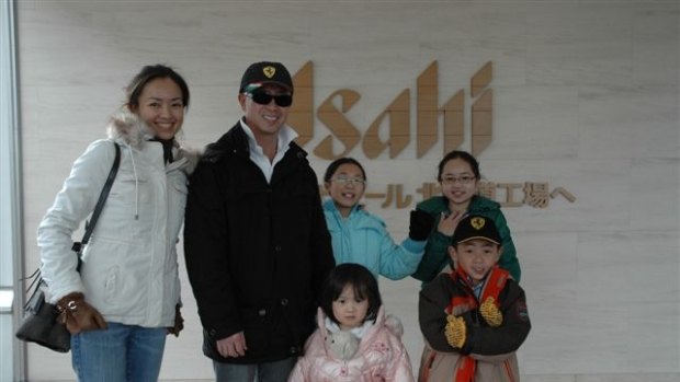 Matthew Ng with his wife Niki Chow and children (clockwise from left) Isabella, Megan, Hugo and Alexandra.