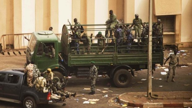 Soldiers and security in Bamako, Mali. The problems are a blow to the reputation of West Africa, which has become a hot spot for Australian miners in recent years.