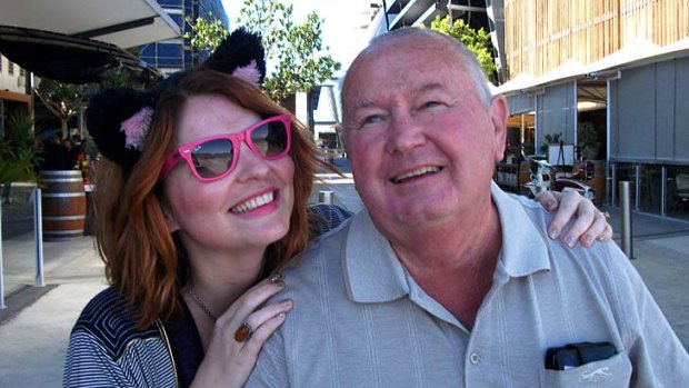 Brisbane Times reporter Amy Remeikis and her father.