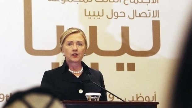 Hilary Clinton ... potential for transition in Libya.