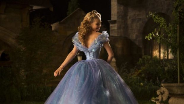 Lily James stars as the title character in Kenneth Branagh's <i>Cinderella</i>.