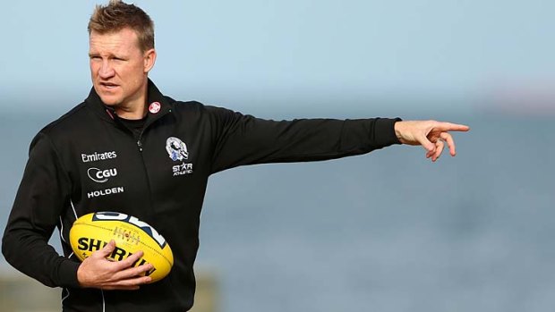 Nathan Buckley, coach of Collingwood.