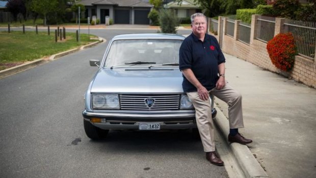 John Robinson, of Gungahlin, who is taking part in an ANU research project to evaluate driver safety in older drivers. 