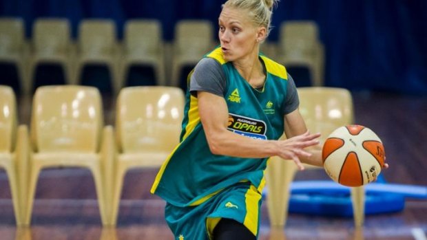 Erin Phillips led the way in attack for the Opals.
