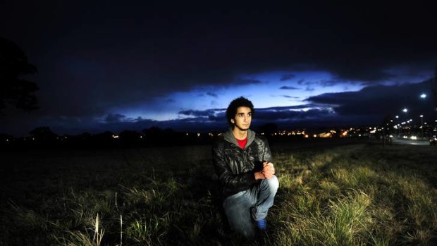 In favour of the development is Gungahlin resident, Ayoub Bouguettaya, 21, who attended the private mosque meeting at the Gungahlin Library. He is pictured at the proposed site at the Valley Avenue, Gungahlin.