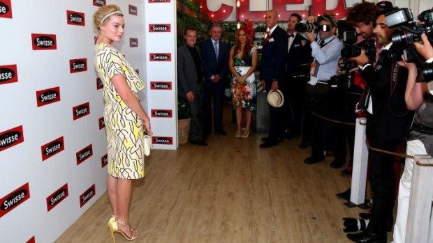 Star attraction: Margot Robbie attends Stakes Day.