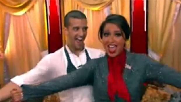 Bristol Palin, dressed as her mother, with partner Mark Ballas.