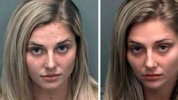 Police mug shots of the Shannon twins after their arrest.