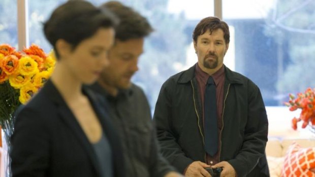 Joel Edgerton is an unsettling stranger in the lives of a couple new to town played Rebecca Hall and Jason Bateman in <i>The Gift</i>.