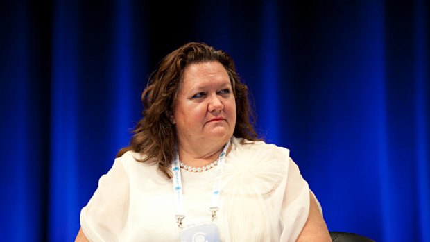 Gina Rinehart ... not amused.