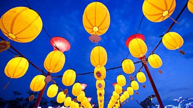 Beautiful island ... the annual Lantern Festival in Yilan.